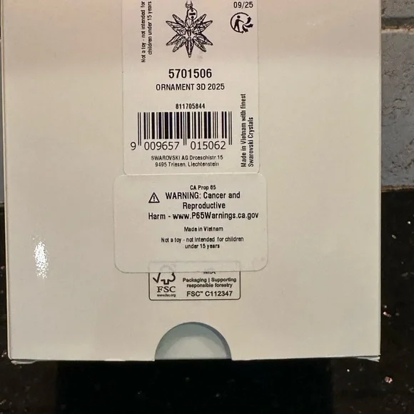 Swarovski Crystal Ornament with Silver Accents - Picture 5 of 7